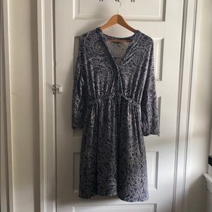 Stretchy patterned dress seashell